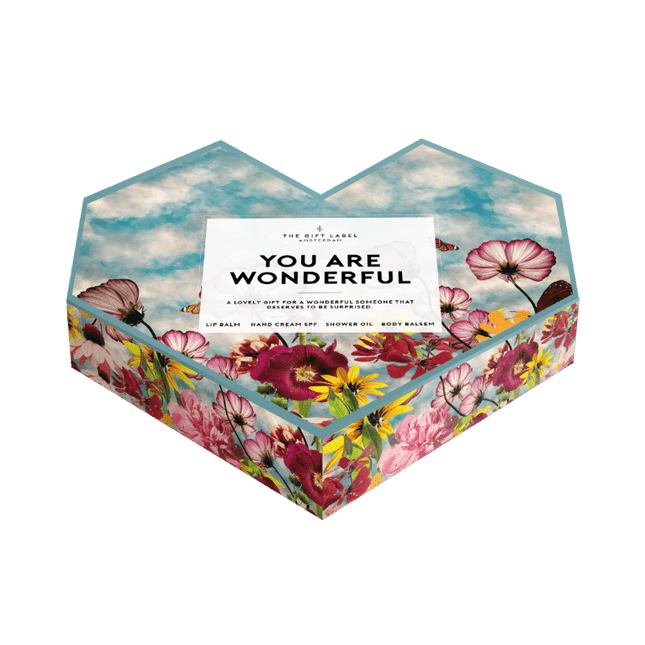 The Gift Label Hartvormige giftbox - You are wonderful