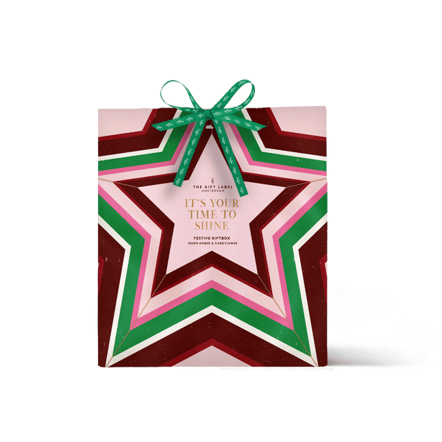 The Gift Label Kerst giftbox envelop - It's your time to shine