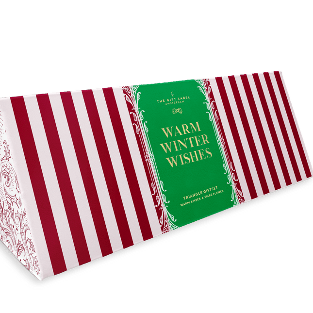 The Gift Label Kerst triangle giftbox - Warm winter wishes