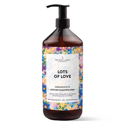 The Gift Label Kitchen Cleaning Soap 1000ml - Lots Of Love SS24