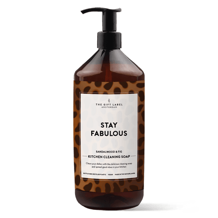 The Gift Label Kitchen cleaning soap - Stay fabulous
