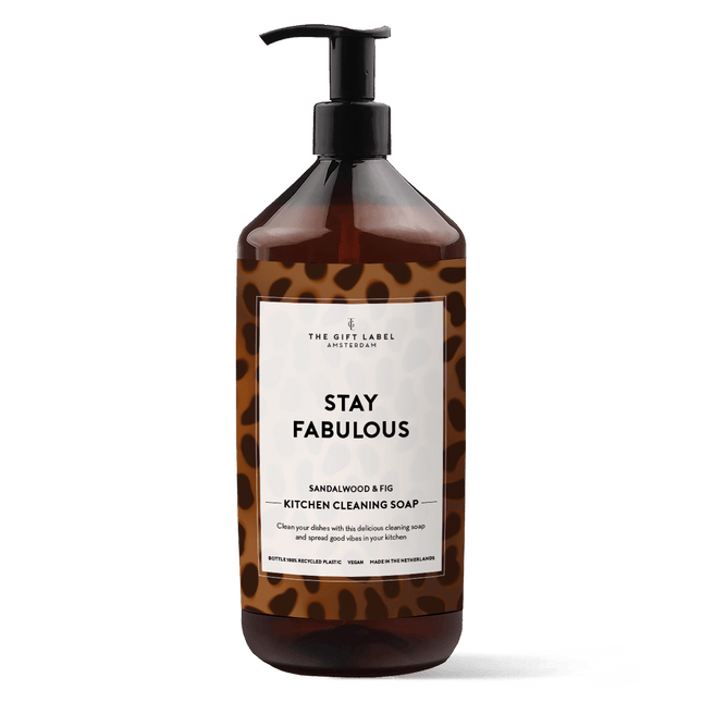 The Gift Label Kitchen cleaning soap - Stay fabulous