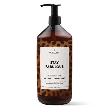 The Gift Label Kitchen cleaning soap - Stay fabulous