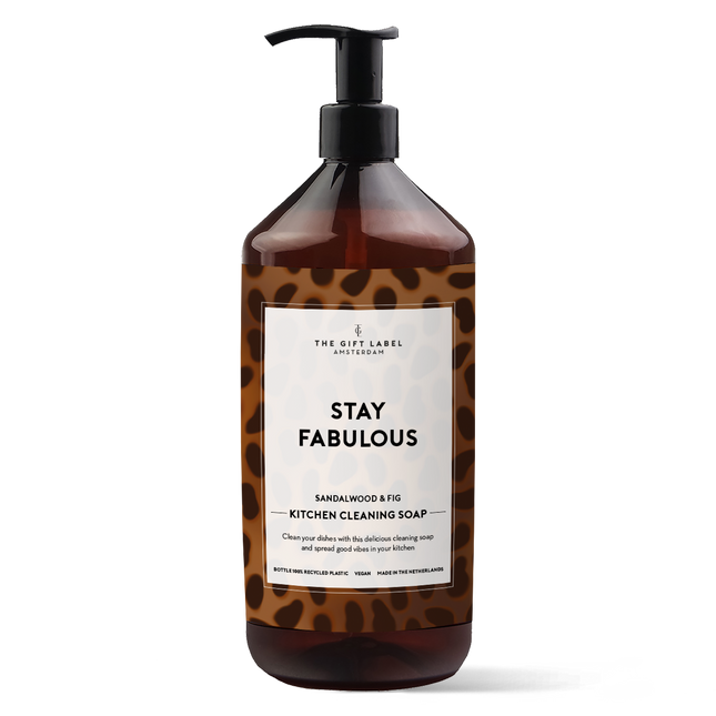 The Gift Label Kitchen cleaning soap - Stay fabulous