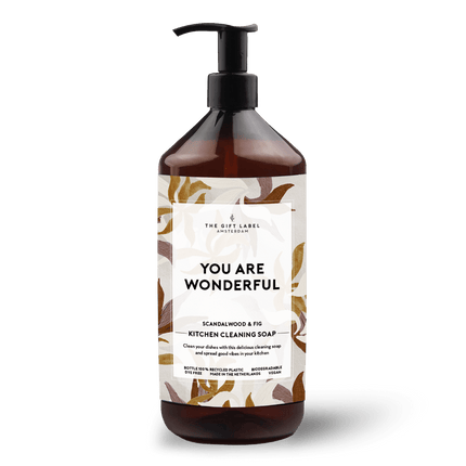 The Gift Label Kitchen cleaning soap - You are wonderful