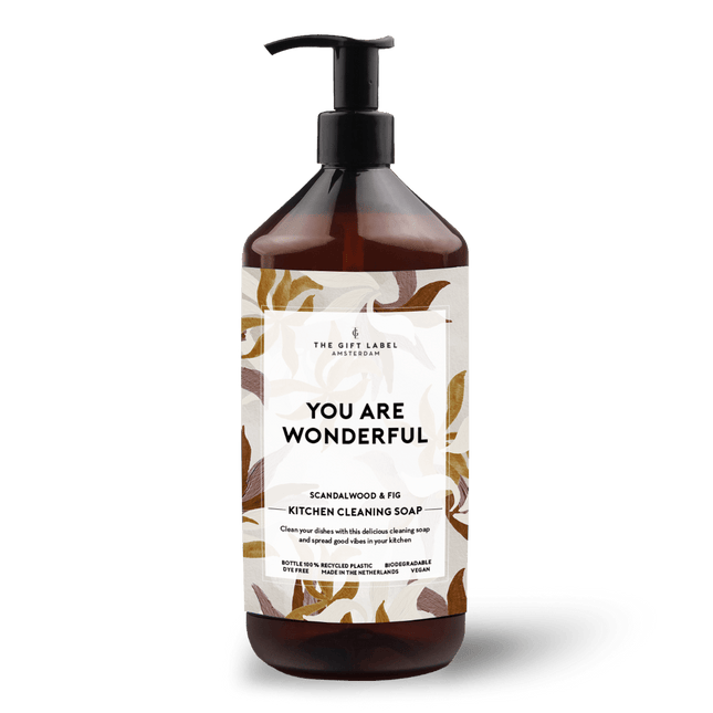 The Gift Label Kitchen cleaning soap - You are wonderful