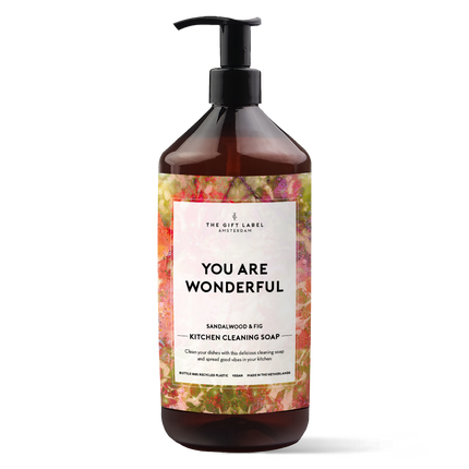 The Gift Label Kitchen cleaning soap - You are wonderful