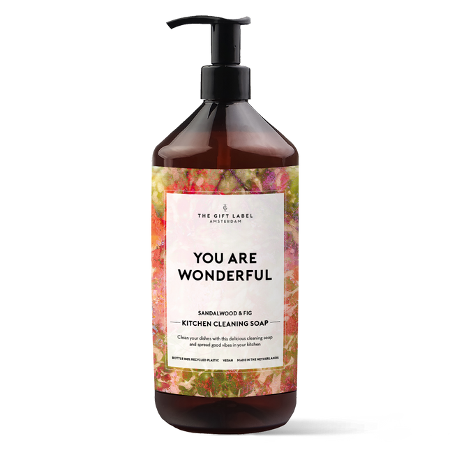 The Gift Label Kitchen cleaning soap - You are wonderful