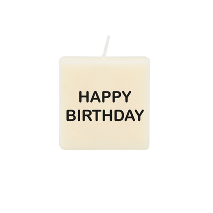 The Gift Label Letter and numbers candle - Happy birthday
