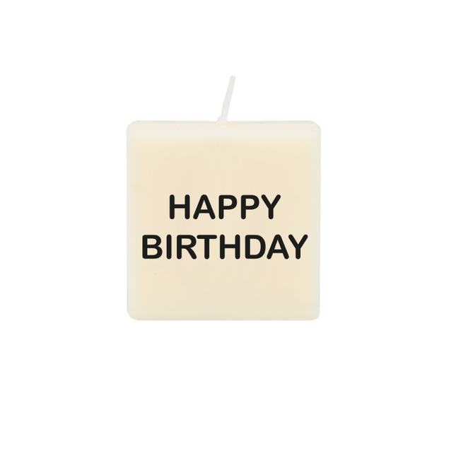 The Gift Label Letter and numbers candle - Happy birthday