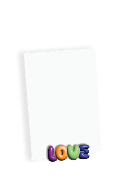 The Gift Label Photo holder - Love