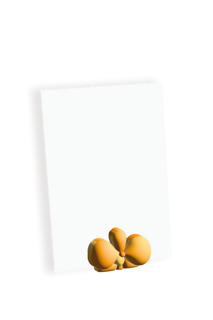 The Gift Label Photo holder - Yellow Flower