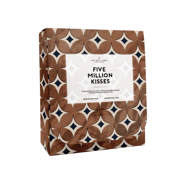 The Gift Label Reis set voor hem - Five million kisses