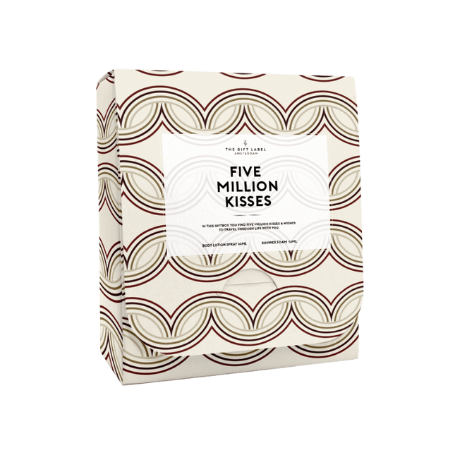 The Gift Label Reisset voor haar - Five million kisses