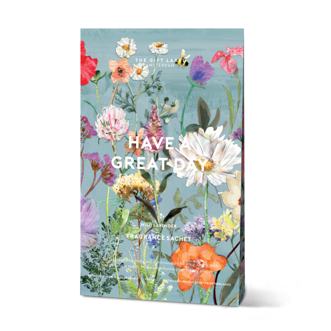 The Gift Label Scented Sachet - Have A Great Day - Wild Lavender