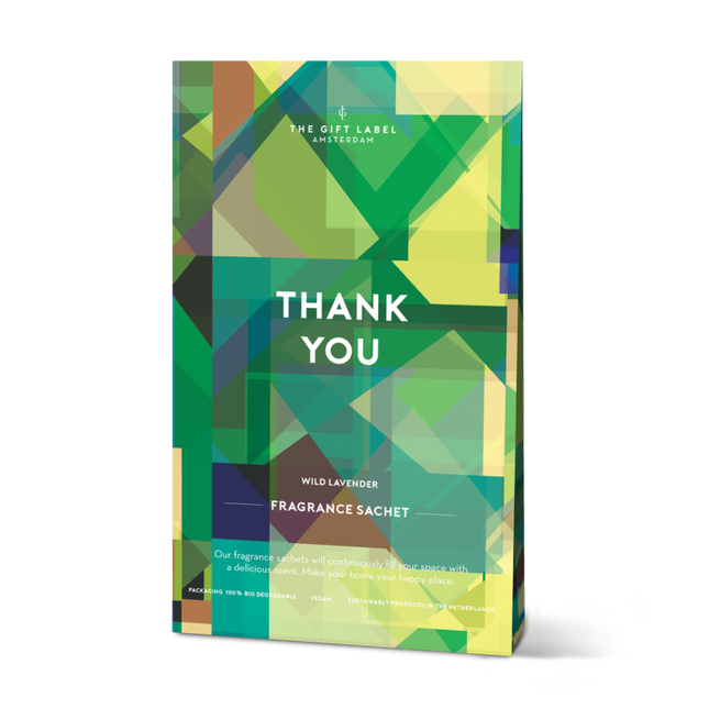The Gift Label Scented Sachet - Thank You - Wild Lavender