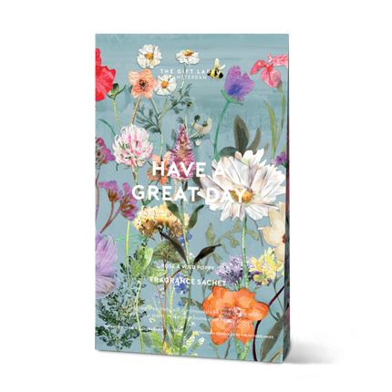 The Gift Label Scented Satchet - Have A Great Day - Rose & Wild Poppy