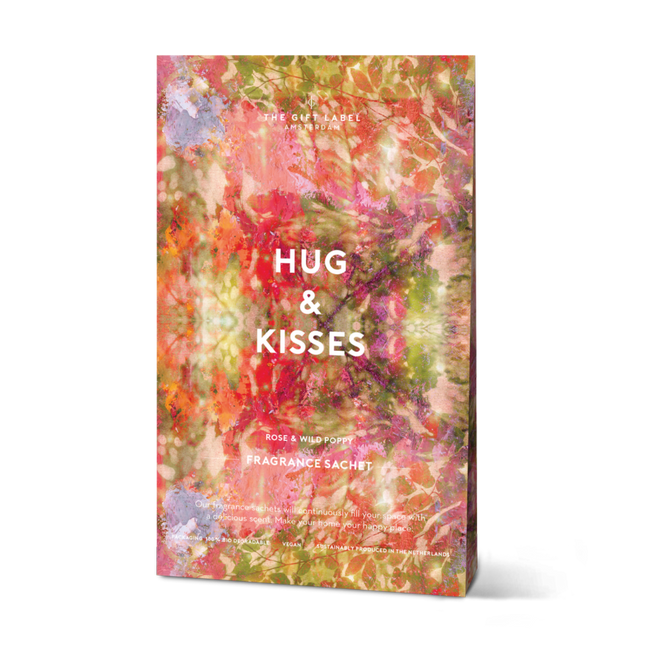 The Gift Label Scented Satchet - Hugs & Kisses - Rose & Wild Poppy