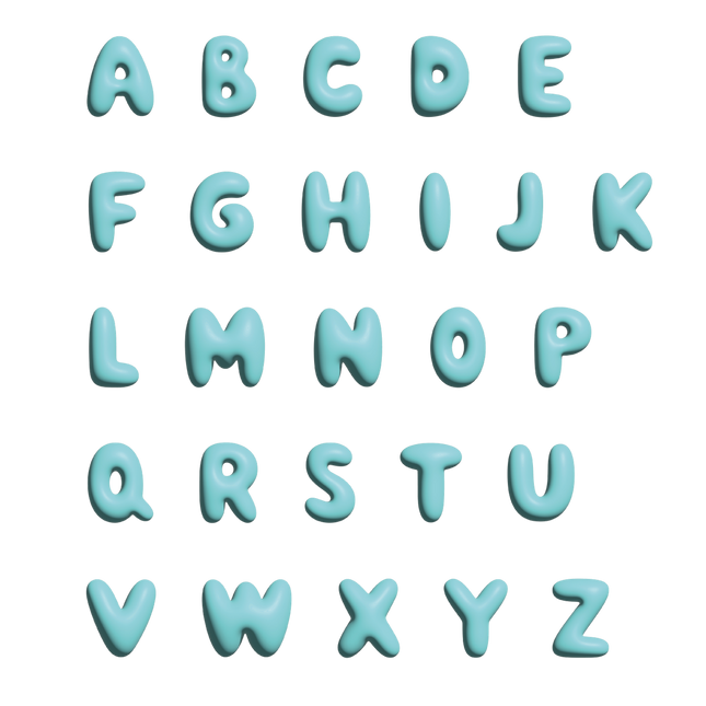 The Gift Label Wall letter - C - Blue