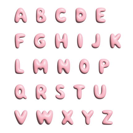 The Gift Label Wall Letter - C - Pink