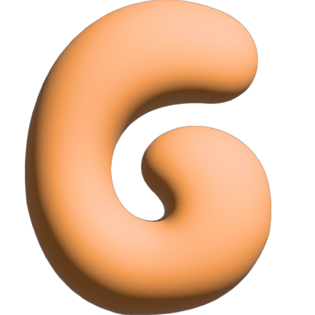 The Gift Label Wall Letter - G - Orange