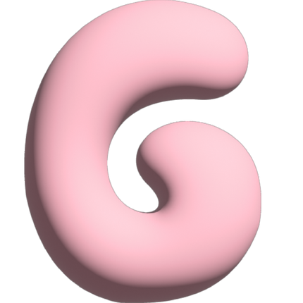 The Gift Label Wall Letter - G - Pink
