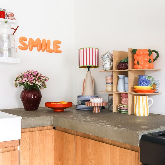The Gift Label Wall Letter - K - Orange