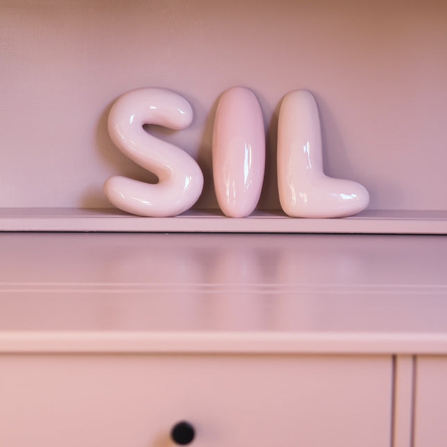 The Gift Label Wall Letter - L - Pink