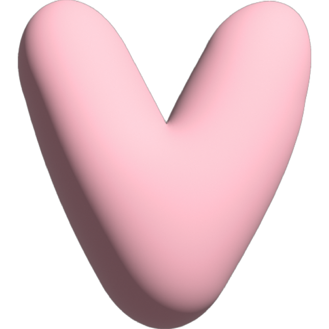 The Gift Label Wall Letter - V - Pink