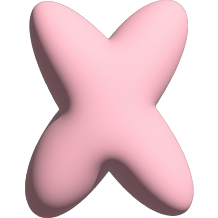 The Gift Label Wall Letter - X - Pink