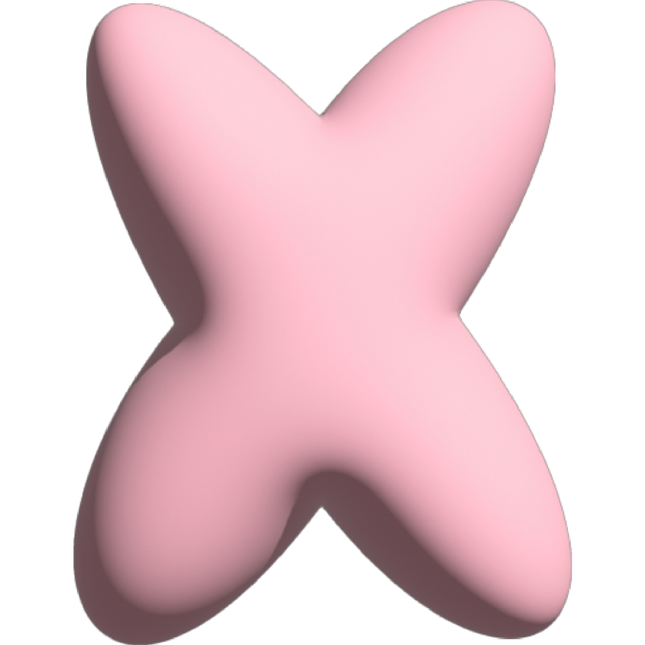 The Gift Label Wall Letter - X - Pink