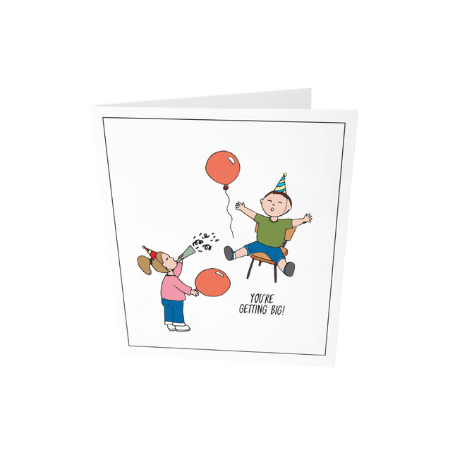 The Gift Label Wenskaart - You're getting big
