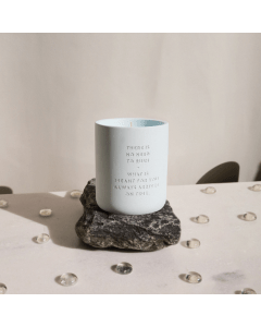 Cement candle - Blue