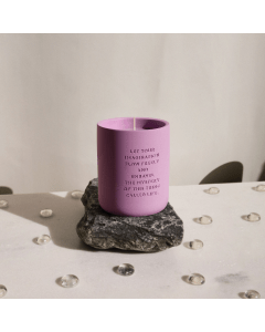 Cement candle - Purple 