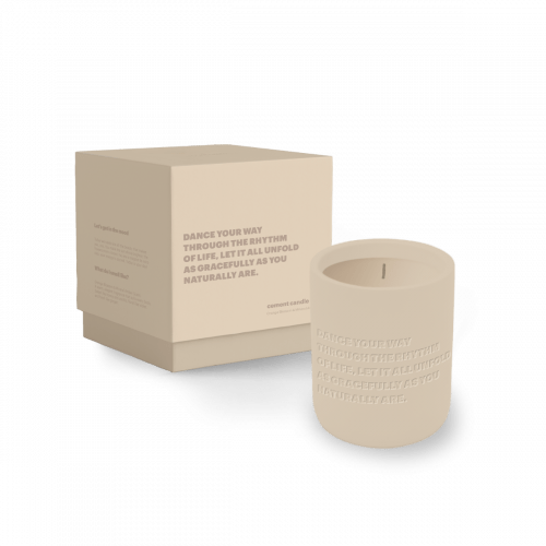Cemented Candle 310gr - STUDIO - Dance Your Way Through The