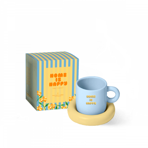 Mug & Saucer - Home Is Happy