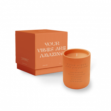 Cemented candle - Your vibes are amazing