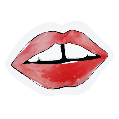 Cut-out kaart - Kiss
