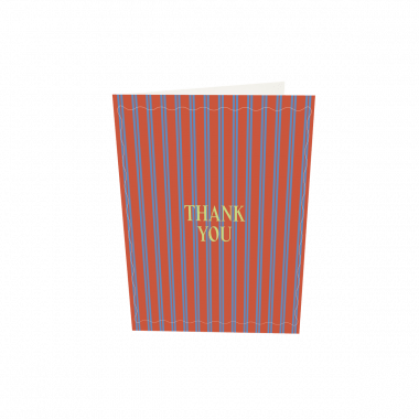 Greeting card - Thank You - Stripes