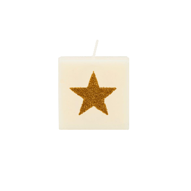 Getallen en letterkaarsen - Gouden ster