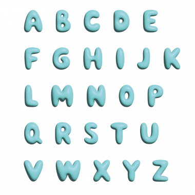 Wall Letter - Q - Blue