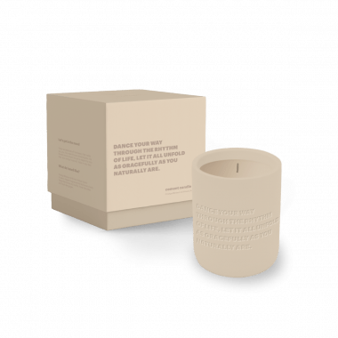 Cemented Candle 310gr - STUDIO - Dance Your Way Through The