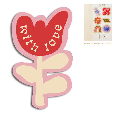 Cut-out card - Flower