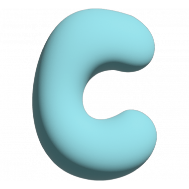 Wall letter - C - Blue