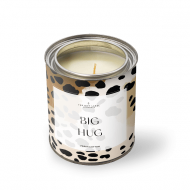 Grote geurkaars in blik - Big hug - Fresh cotton