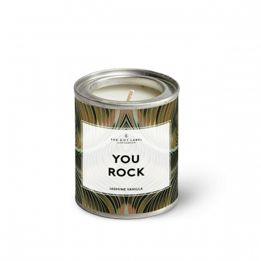 Candle in tin - You rock - Jasmine vanilla