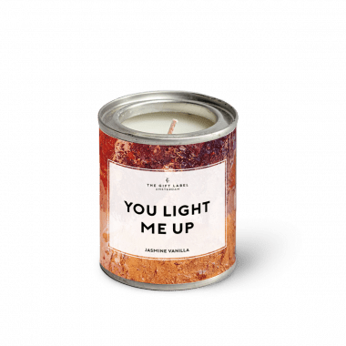 Geurkaars in blik - You light me up - Jasmine vanilla