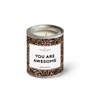 Candletin90gr - You Are Awesome II - Fresh Cotton