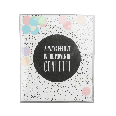 Confettikaart - Power of confetti
