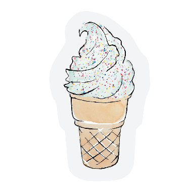 Cut-out kaart - Ice cream